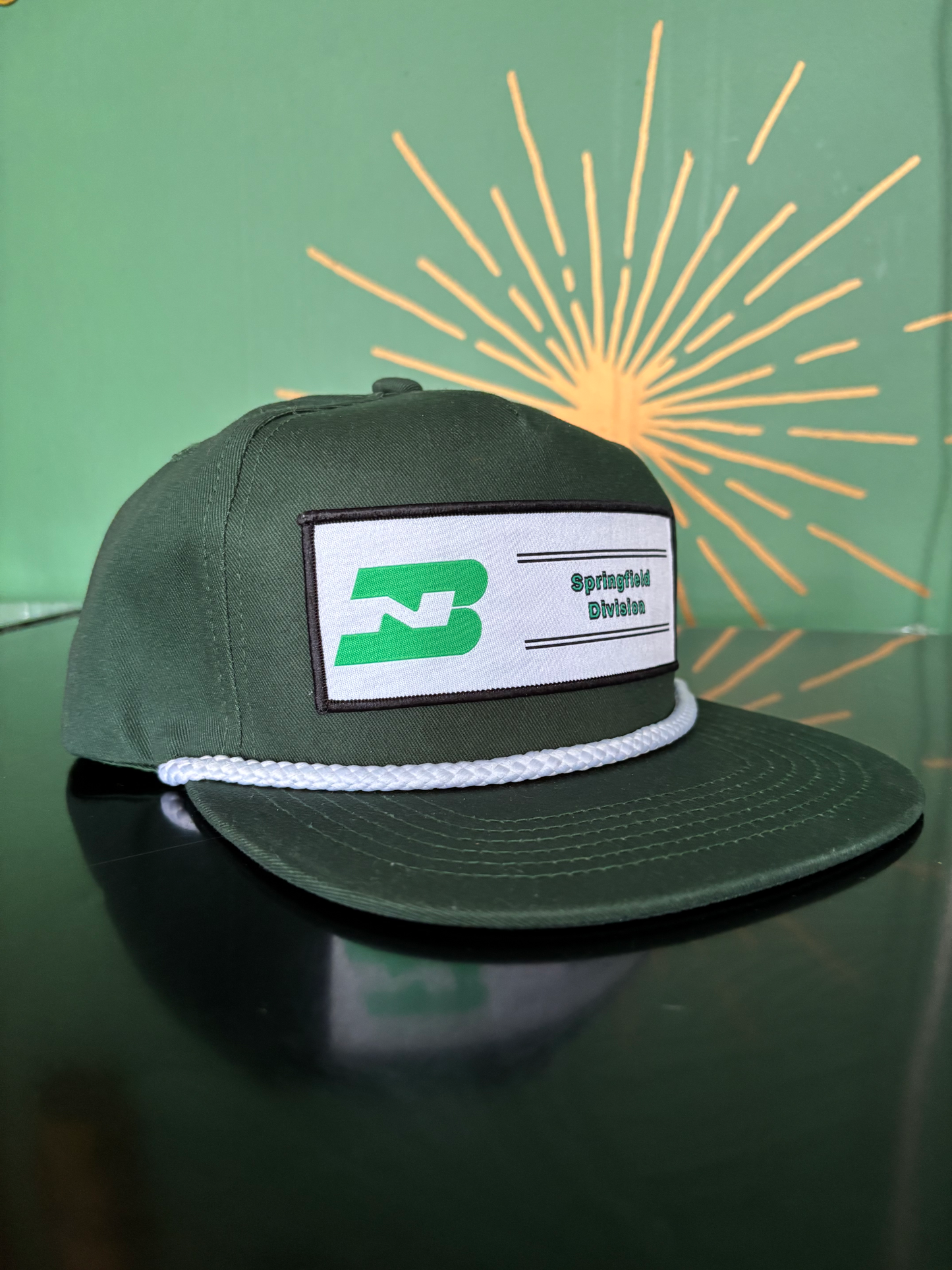 MOKAN Railcams Custom Made Burlington Northern Snap Back Caps - Made to order