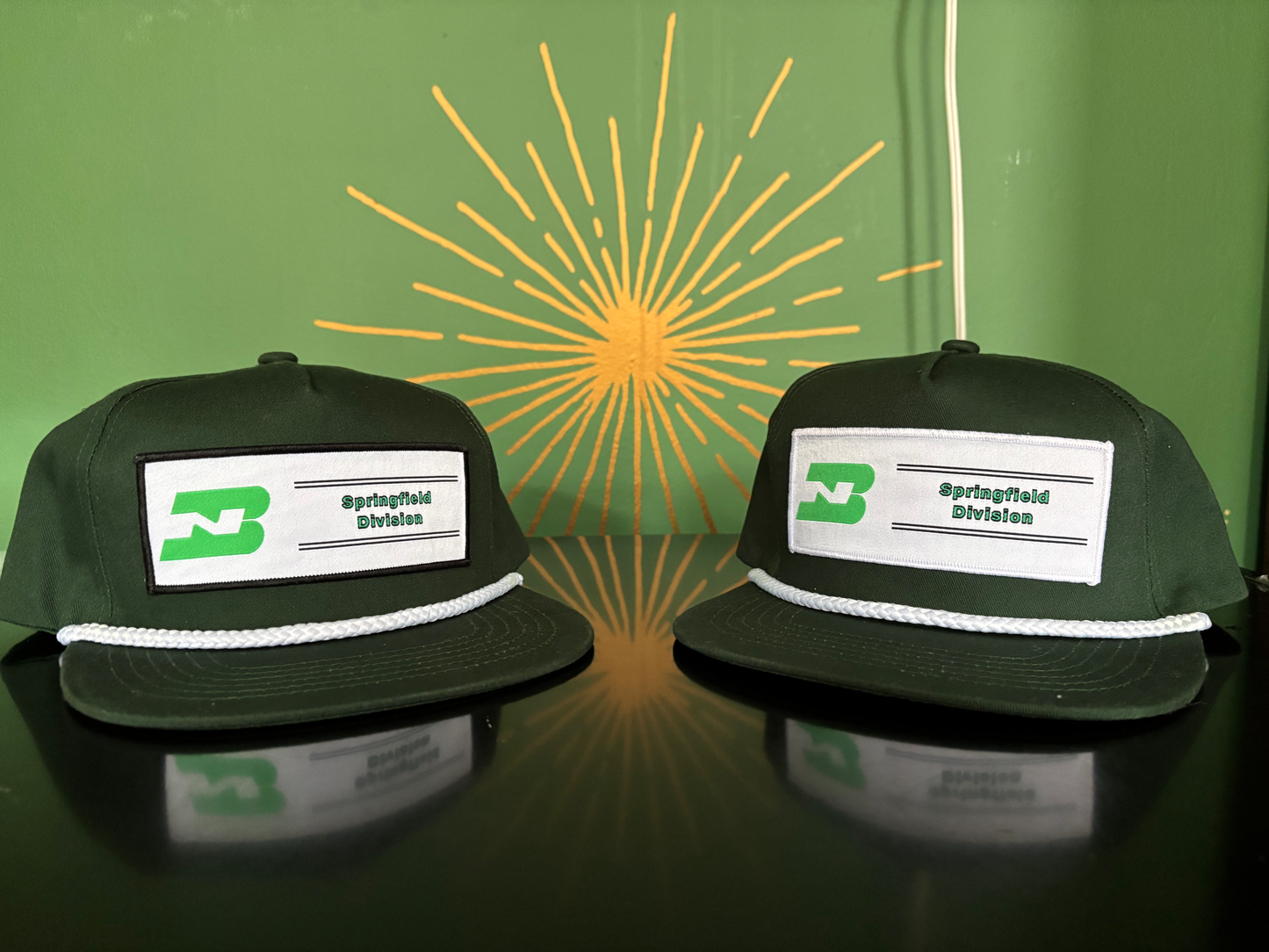 MOKAN Railcams Custom Made Burlington Northern Snap Back Caps - Made to order