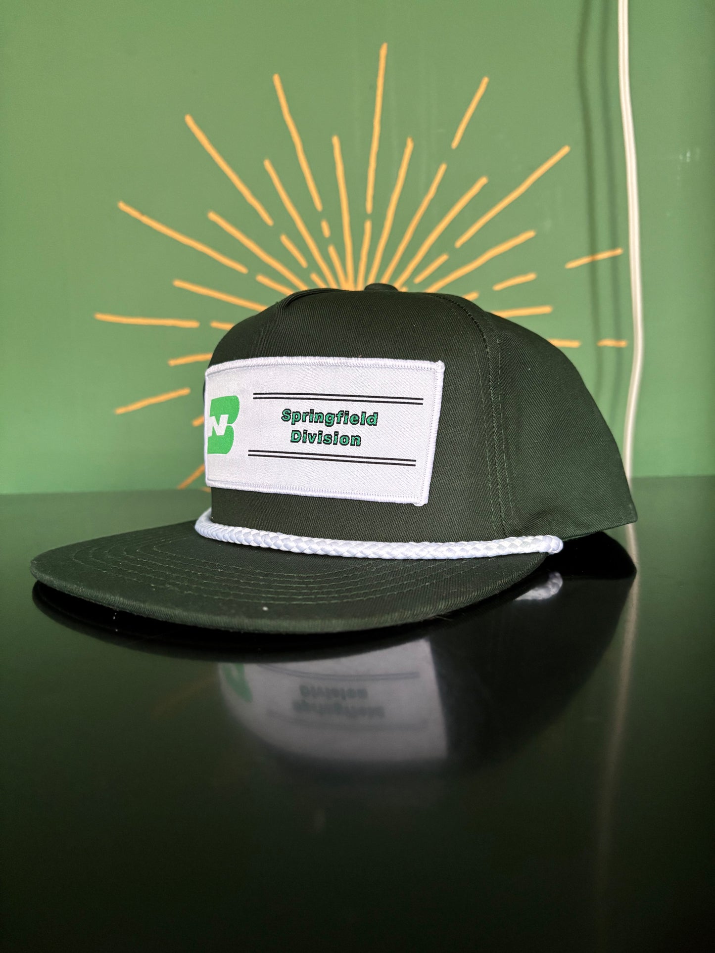MOKAN Railcams Custom Made Burlington Northern Snap Back Caps - Made to order